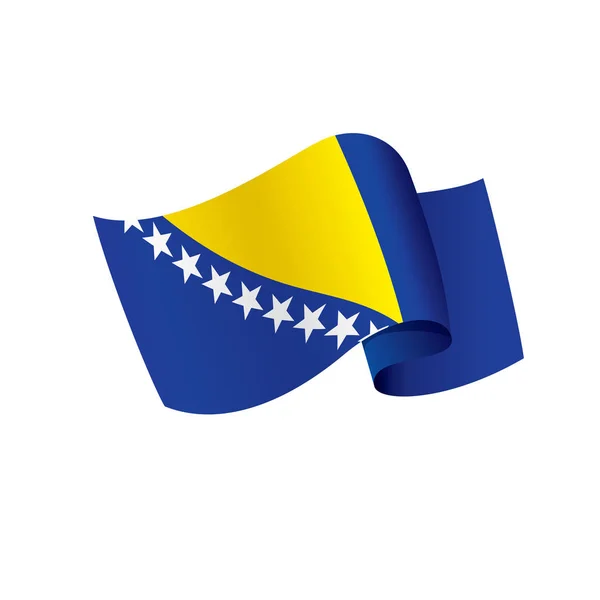 Bosnien och Hercegovinas flagga, vektorillustration — Stock vektor