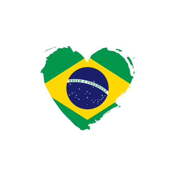 Flaga brazylijska, ilustracja wektora — Wektor stockowy