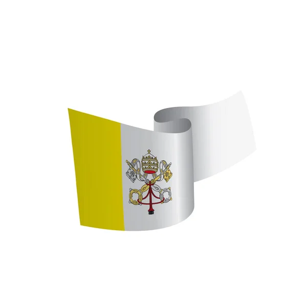 Vatikáni zászlót, vektoros illusztráció — Stock Vector