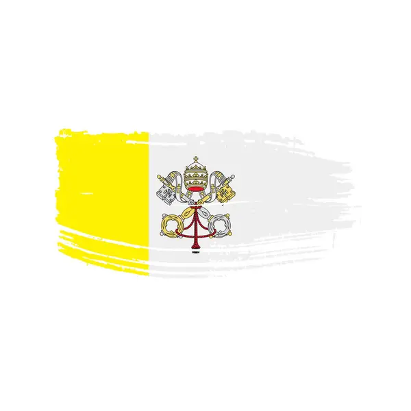 Bandera del Vaticano, ilustración vectorial — Archivo Imágenes Vectoriales