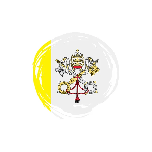 Drapeau du Vatican, illustration vectorielle — Image vectorielle