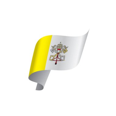 Vatikan bayrağı, vektör çizim