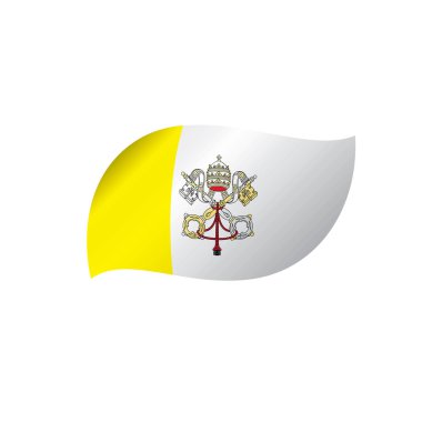 Vatikan bayrağı, vektör çizim