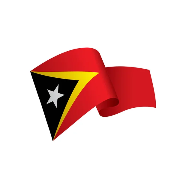 Osttimor-Flagge, Vektorabbildung — Stockvektor