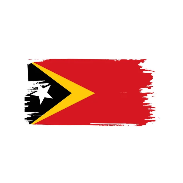 East timor flag, vector illustration — Stock Vector