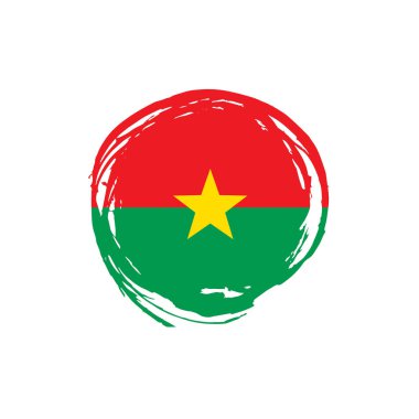 Burkina Faso bayrak, vektör çizim