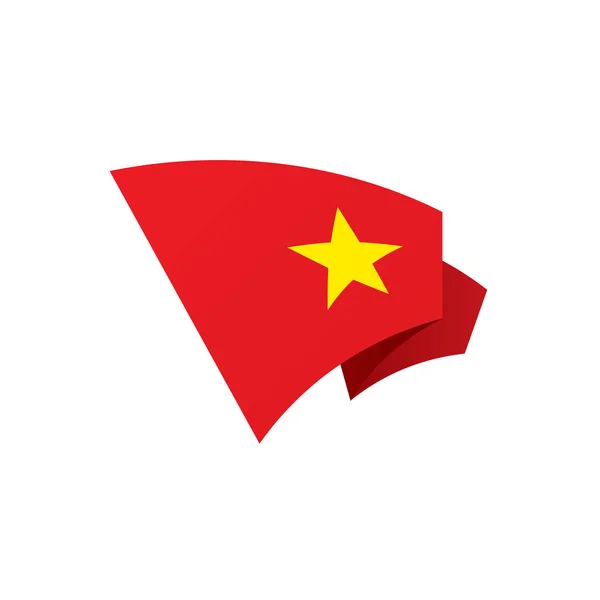 Vietnam Flagge, Vektorillustration — Stockvektor