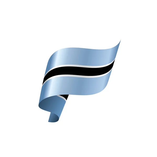 Flaga Botswany, ilustracji wektorowych — Wektor stockowy