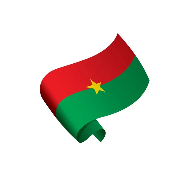 Bandeira de Burkina Faso, ilustração vetorial — Vetor de Stock