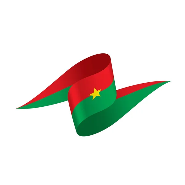 Bandeira de Burkina Faso, ilustração vetorial — Vetor de Stock