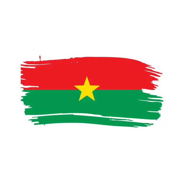 Σημαία της Μπουρκίνα Φάσο, εικονογράφηση διάνυσμα — Διανυσματικό Αρχείο