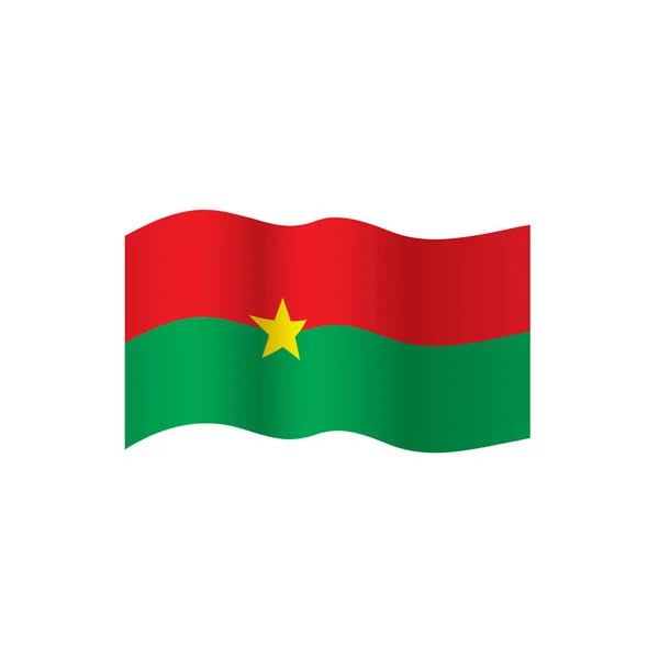 Burkina Faso zászló, vektoros illusztráció — Stock Vector