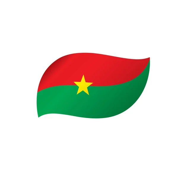 Bandeira de Burkina Faso, ilustração vetorial — Vetor de Stock