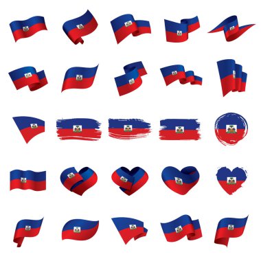 Haiti bayrak, vektör çizim