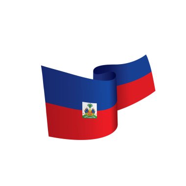 Haiti bayrak, vektör çizim