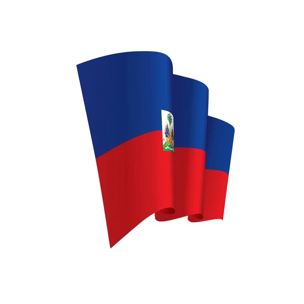 Haiti flag, vector illustration — Stock Vector