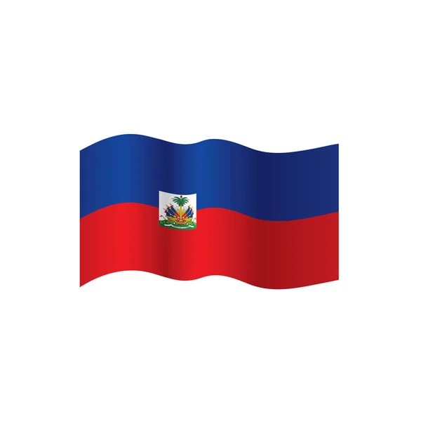 Haiti zászló, vektoros illusztráció — Stock Vector