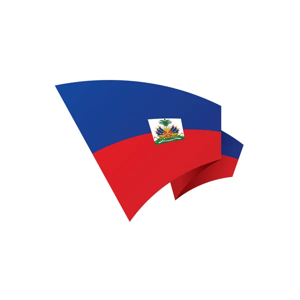 Haiti flagga, vektorillustration — Stock vektor