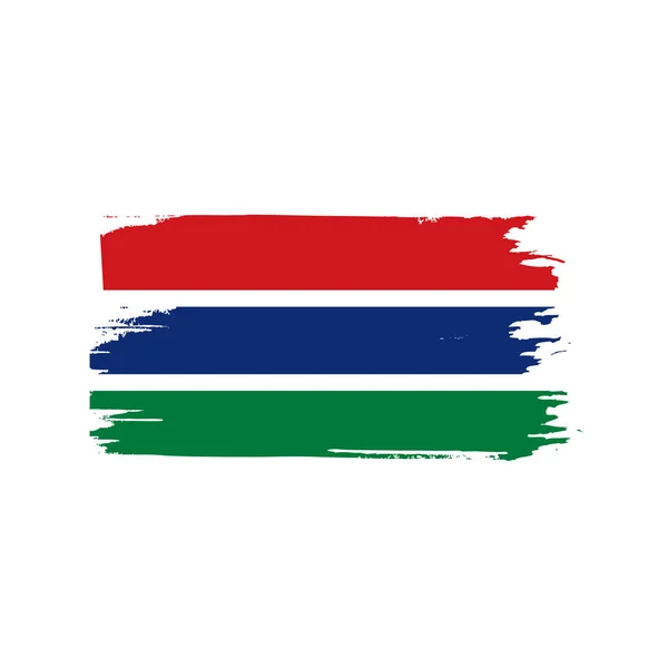 Gambia flag, illustrazione vettoriale — Vettoriale Stock