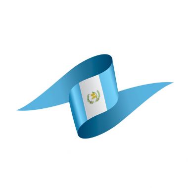 Guatemala bayrağı, vektör çizim