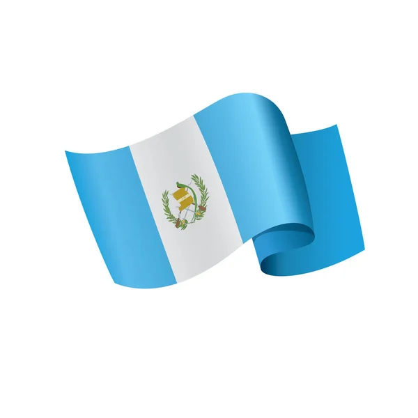 Bandera de Guatemala, vector de ilustración — Vector de stock