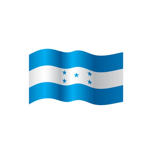 Bandera de Honduras, vector de ilustración — Vector de stock