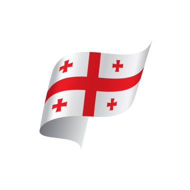 Georgia bayrak, vektör çizim