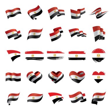 Mısır bayrağı, vektör çizim