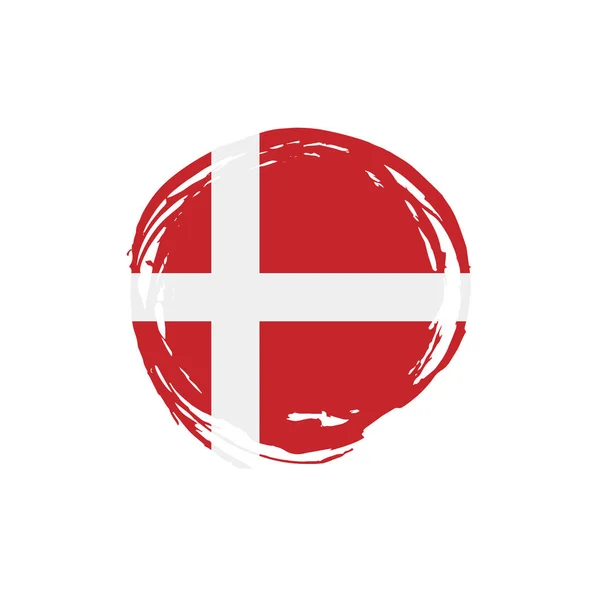 Flaga Danmark, ilustracji wektorowych — Wektor stockowy