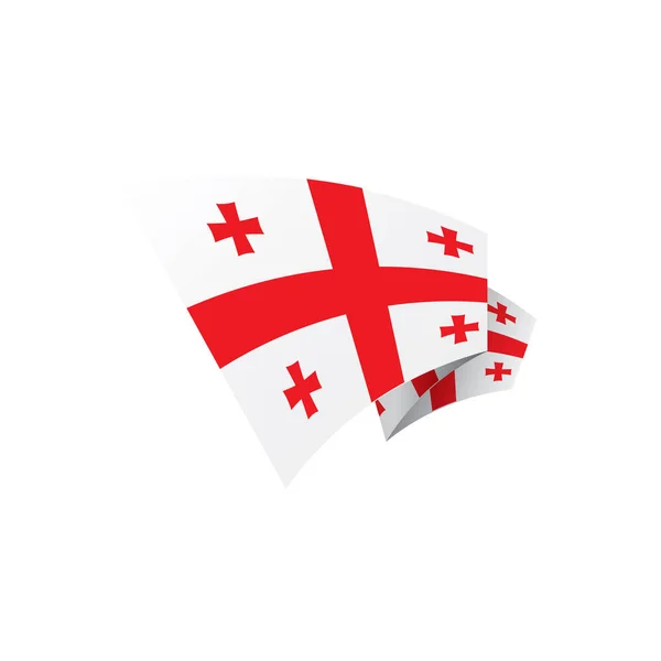 Bandera de Georgia, ilustración vectorial — Archivo Imágenes Vectoriales