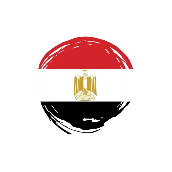 Egyiptom zászló, vektoros illusztráció — Stock Vector