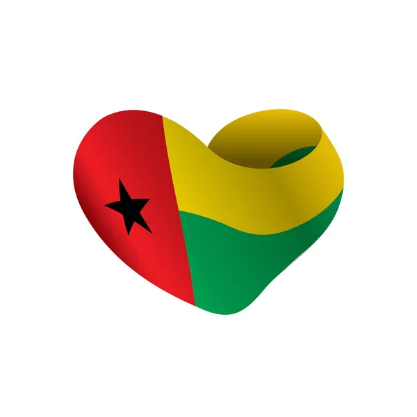 Bandiera Guinea Bissau, illustrazione vettoriale — Vettoriale Stock