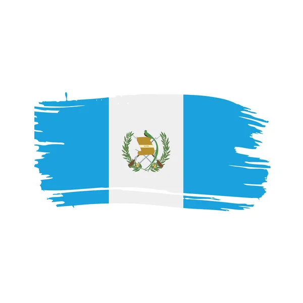 Guatemaltekische Flagge, Vektorillustration — Stockvektor