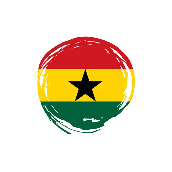 Bandera de Ghana, vector de ilustración — Archivo Imágenes Vectoriales