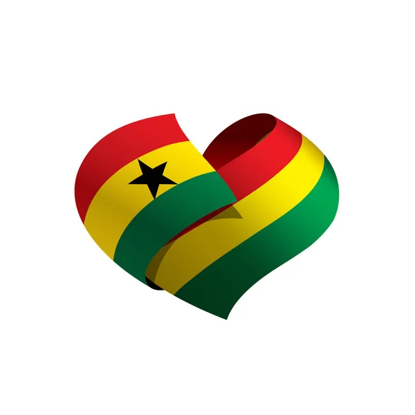 ガーナの旗、ベクトル イラスト — ストックベクタ