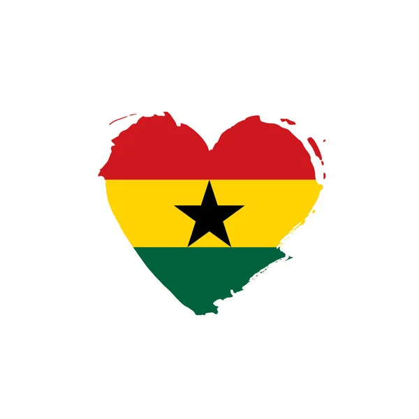 Bandera de Ghana, vector de ilustración — Archivo Imágenes Vectoriales