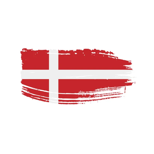 Dänemark-Flagge, Vektorabbildung — Stockvektor
