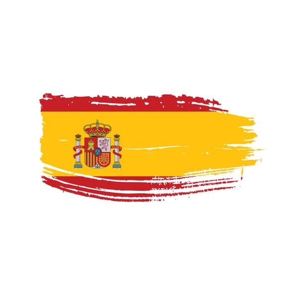 Spanien flagga, vektor illustration — Stock vektor