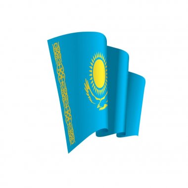 Kazakistan bayrağı, vektör çizim