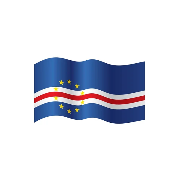 Vlag van Kaapverdië, vectorillustratie — Stockvector