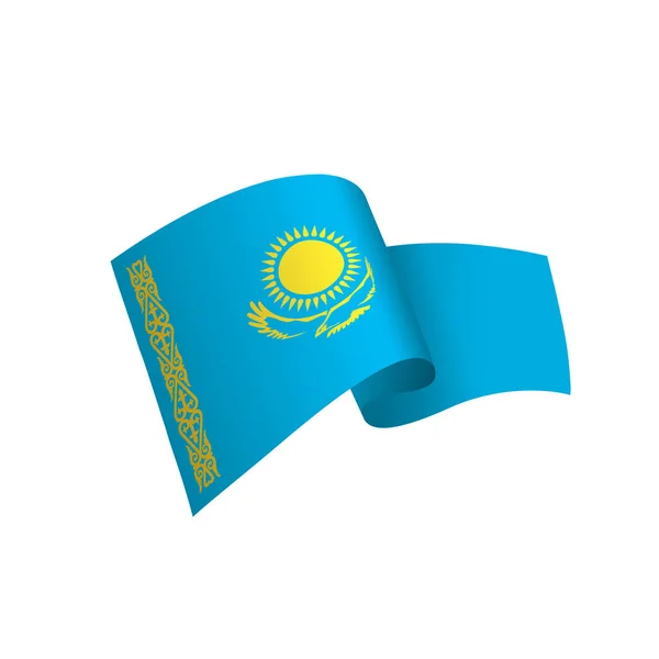 Vlag van Kazachstan, vectorillustratie — Stockvector