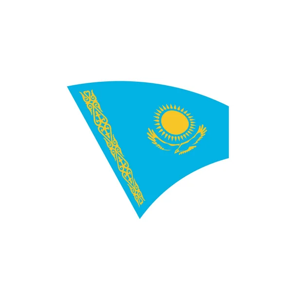 Kazakstan flagga, vektorillustration — Stock vektor