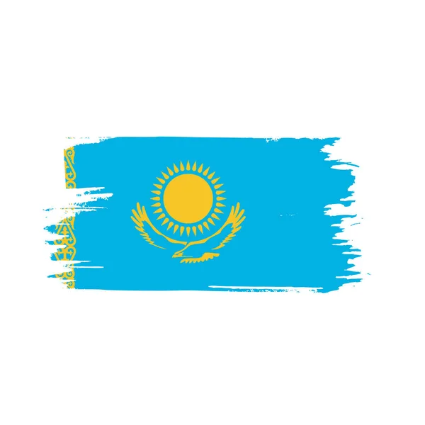 Flaga Kazachstanu, ilustracji wektorowych — Wektor stockowy