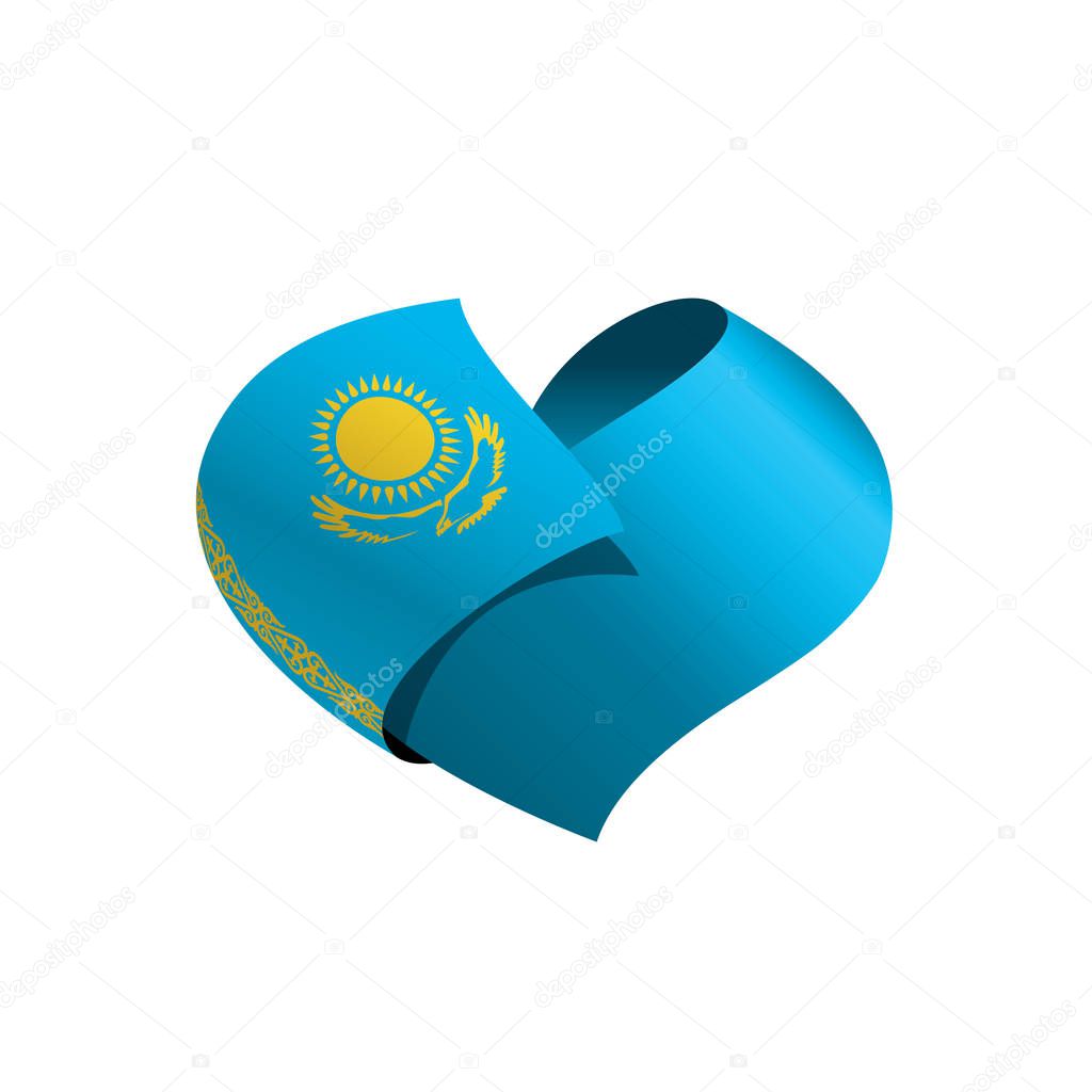 Kazakhstan flag, vector illustration
