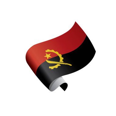 Angola bayrağı, vektör çizim