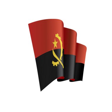 Angola bayrağı, vektör çizim