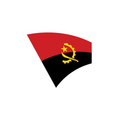 Angola bayrağı, vektör çizim