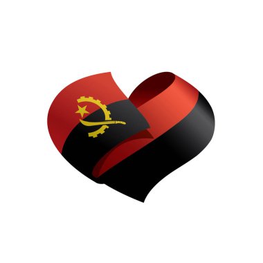 Angola bayrağı, vektör çizim