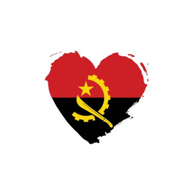 Angola bayrağı, vektör çizim