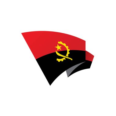 Angola bayrağı, vektör çizim